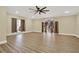 Spacious living room featuring hardwood floors, recessed lighting, and large windows at 271 Brooks Rackley Rd, Dallas, GA 30157