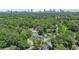 An aerial view of a neighborhood in Atlanta, Georgia showcasing a mix of residential homes and lush greenery in the surrounding landscape at 1196 Oleander Nw St, Atlanta, GA 30314