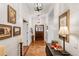 Spacious entryway with wood floors and shiplap walls at 6715 Berkley Rd, Cumming, GA 30040