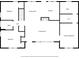 Floor plan of the house featuring bedrooms, bathrooms, dining area, kitchen and living room at 4760 Hillside Dr, Acworth, GA 30101