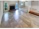 A spacious living room features sleek flooring and a cozy fireplace at 2007 Variations Ne Dr, Atlanta, GA 30329