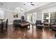 Spacious living room offers hardwood flooring and plenty of natural light at 5453 Battery Ln #20 Ln, Atlanta, GA 30342