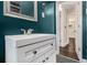 Contemporary bathroom with a modern vanity and stylish decor at 1723 Capistrana Pl, Decatur, GA 30032