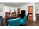 Comfortable living room with hardwood floors and two armchairs at 75 Fair Haven Se Way, Smyrna, GA 30080