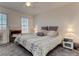 Cozy bedroom featuring plush carpeting, lots of light, and a comfortable queen bed at 3975 Mcconnell Rd, Cumming, GA 30028