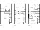 Detailed floor plan showcasing the layout of a three-story residence at 678 Emeril Dr, Avondale Estates, GA 30002
