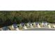Aerial view of a new home community at 142 Oakchase Park Ln, Hampton, GA 30228