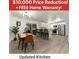 Spacious updated kitchen with stainless steel appliances, breakfast bar, and adjoining dining area at 2793 Heritage Ln, Morrow, GA 30260