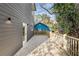 View of the new deck, wooden railing, and gray siding at 60 Newcastle Sw St, Atlanta, GA 30314