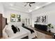 The main bedroom features a sitting area, tray ceiling, backyard access, and hardwood floors at 60 Newcastle Sw St, Atlanta, GA 30314