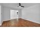 Open living room with hardwood floors and access to other rooms at 2142 Cloverdale Se Dr, Atlanta, GA 30316