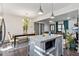 Open layout, island kitchen, stainless steel appliances and modern finishes at 1770 South Olympian Sw Way, Atlanta, GA 30310