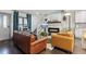 Comfortable living room with fireplace and hardwood floors at 1770 South Olympian Sw Way, Atlanta, GA 30310