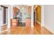 Stylish kitchen features stainless steel appliances, wooden cabinetry, and easy access to the dining area at 908 Juniper Ne St # 205, Atlanta, GA 30309