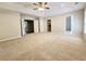 Primary bedroom with access to bathroom and closet at 5005 Dublin Dr, South Fulton, GA 30331