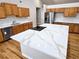 Modern kitchen with stainless steel appliances and quartz countertops at 5005 Dublin Dr, South Fulton, GA 30331