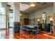 Conference room featuring a long table, chairs, and elegant decor at 750 Park Ne Ave # 8E, Atlanta, GA 30326