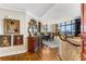 Elegant living room with artwork, luxury furnishings, and an open dining area at 750 Park Ne Ave # 8E, Atlanta, GA 30326