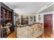 Comfortable living room featuring a decorative fireplace and hardwood flooring at 750 Park Ne Ave # 8E, Atlanta, GA 30326