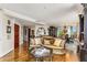 Luxury living space with a comfortable couch and open-concept design at 750 Park Ne Ave # 8E, Atlanta, GA 30326