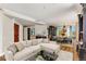 Spacious living and dining area with hardwood floors, modern decor, and city views at 750 Park Ne Ave # 8E, Atlanta, GA 30326