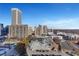 Aerial view showcasing surrounding buildings and cityscape at 565 Peachtree Ne St # 1509, Atlanta, GA 30308