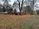 Spacious backyard with mature trees and brick home at 2069 Bixler Cir, Decatur, GA 30032