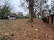 Large backyard with mature trees and shed at 2069 Bixler Cir, Decatur, GA 30032