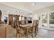 Dining area adjacent to the kitchen with views of the back yard at 4511 Balmoral Nw Rd, Kennesaw, GA 30144