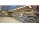 Contemporary kitchen backsplash featuring elegant horizontal and vertical tiling at 165 Brush Creek Ct, Hampton, GA 30281