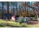 Exterior view of chicken coop and shed-roofed outbuilding surrounded by mature trees in the background at 355 Clark Creek Pass, Acworth, GA 30102