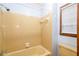 Clean bathroom with bathtub and shower at 714 Lanford Springs Sw Dr, Lilburn, GA 30047