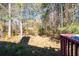 Private backyard with wooded area and deck access at 104 Northcutt Station Pl, Acworth, GA 30101