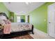 Main bedroom with king-size bed and ensuite access at 104 Northcutt Station Pl, Acworth, GA 30101