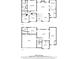 Detailed floor plan showcasing the layout of both floors with room dimensions and total square footage at 104 Northcutt Station Pl, Acworth, GA 30101