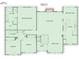 Second level layout featuring Primary bedroom, bathroom, living room, and kitchen dimensions at 104 Northcutt Station Pl, Acworth, GA 30101