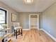 Spacious bedroom with hardwood floors, a large closet, and neutral walls at 1900 Mornington Ln, Snellville, GA 30078