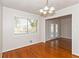 Dining room with hardwood floors and French doors at 3762 Elkridge Dr, Decatur, GA 30032
