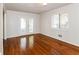 Bright dining area with hardwood floors and backyard access at 3762 Elkridge Dr, Decatur, GA 30032