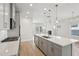 Modern kitchen with stainless steel appliances and a large island at 4745 Marjorie Dr, Cumming, GA 30041