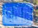 Aerial view of newly resurfaced blue tennis courts at 6851 Roswell Rd # I18, Sandy Springs, GA 30328