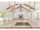 Close up of the spacious kitchen island with a sink, and living room view at 101 Red Oak Ln, Carrollton, GA 30116