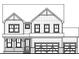 Two-story home plan featuring a farmhouse design, covered porch, and attached garage at 67 Rocking Wood Vw, Dallas, GA 30157