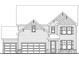 Two-story house plan featuring a two-car garage and gabled roof at 63 Rocking Wood Vw, Dallas, GA 30157