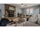 Living room showcasing a stone fireplace and stylish decor at 4706 Warrior Se Way, Mableton, GA 30126