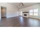 Spacious living room with vaulted ceiling and cozy fireplace at 1422 Alcovy Station Rd, Covington, GA 30014