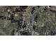 Aerial view of lots showing neighborhood roads, highway access and nearby pond at 413 Solace Pl, Canton, GA 30114