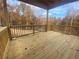 Spacious wooden deck overlooking a wooded area at 413 Solace Pl, Canton, GA 30114