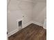 This is a utility room with connections for washer and dryer, and laminate floor at 413 Solace Pl, Canton, GA 30114