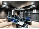State-of-the-art home theater with reclining seats and projector at 1055 Leadenhall St, Alpharetta, GA 30022